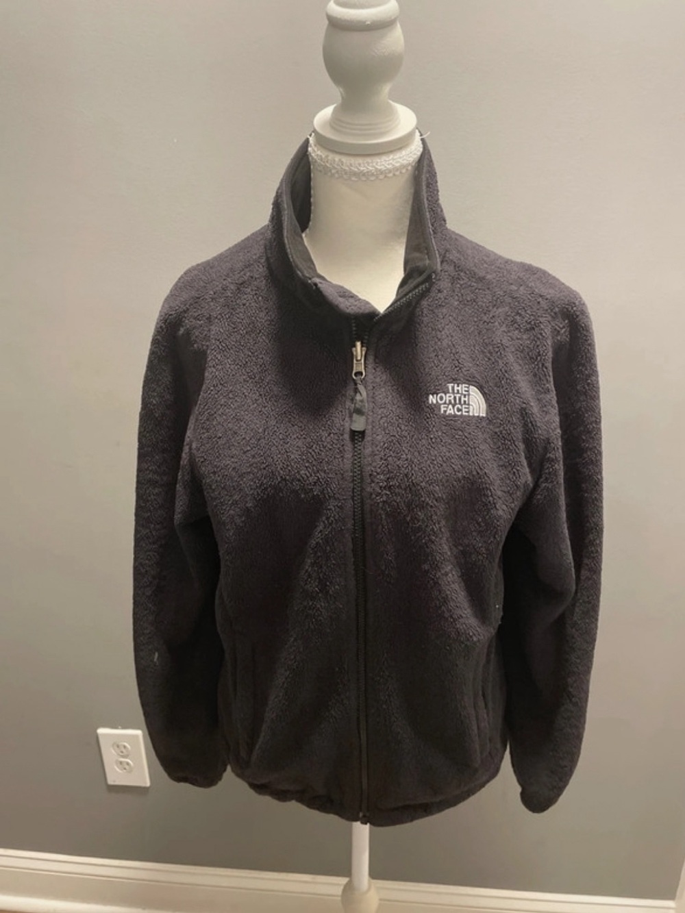 The North Face Women's Charcoal Teddy Fleece Jacket